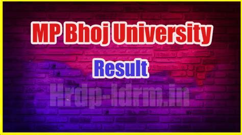 bsc bhoj result|BHOJ University .